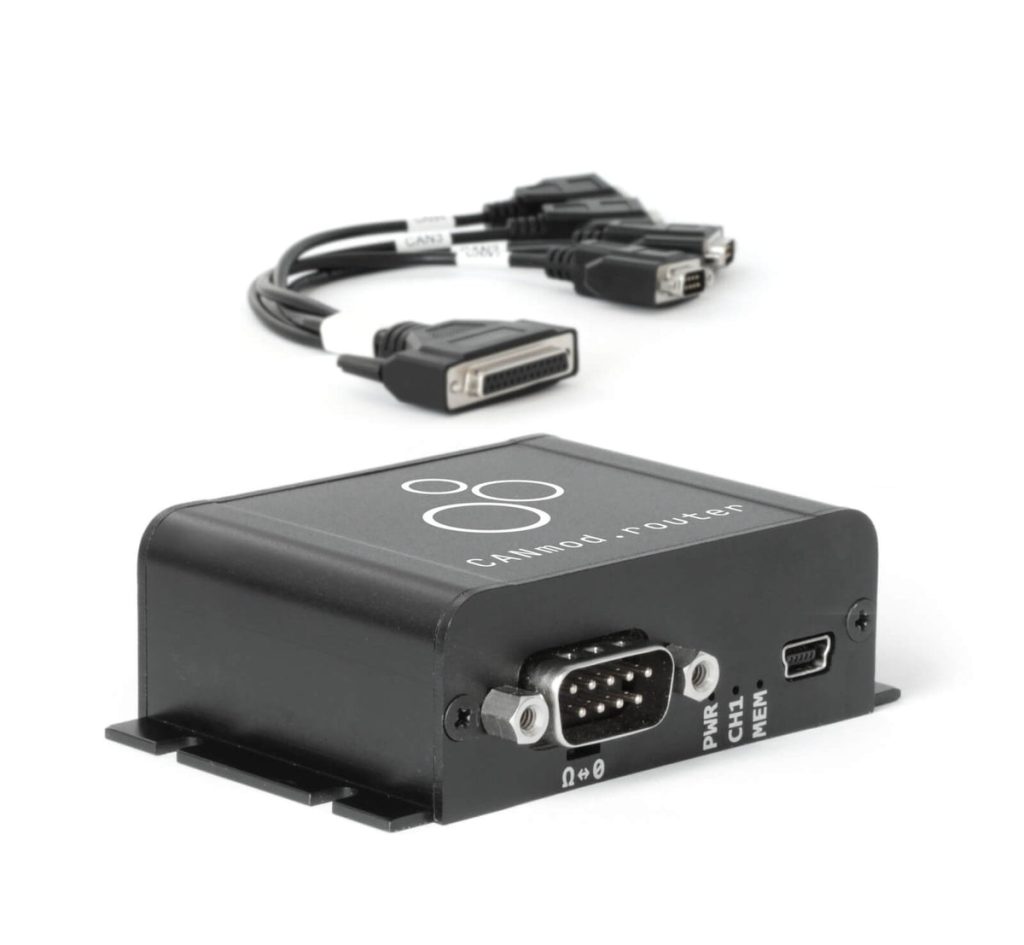 CANmod.router: 4 x CAN FD to 1 x CAN (or USB) Gateway