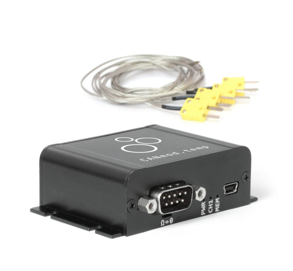 CANmod.temp: 4 x Thermocouple to CAN Converter