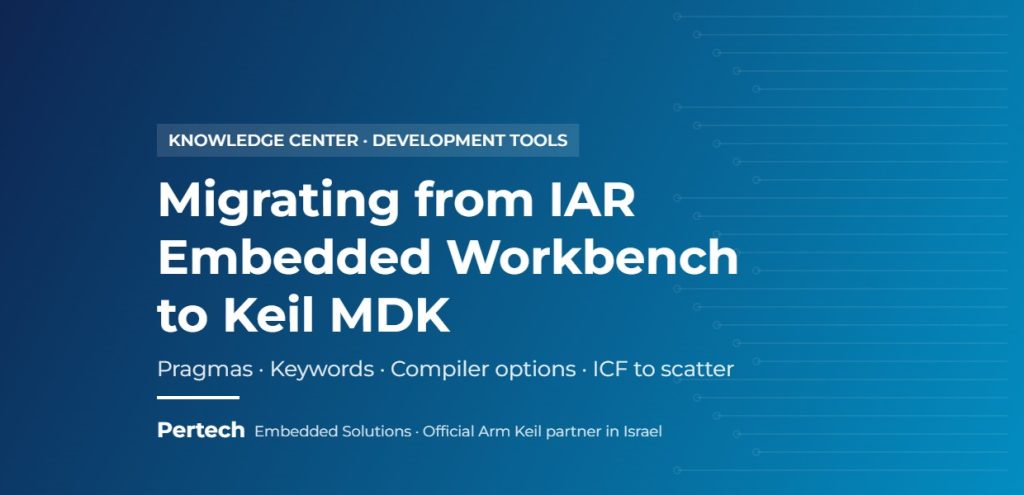 Migrating from IAR Embedded Workbench to Keil MDK guide cover